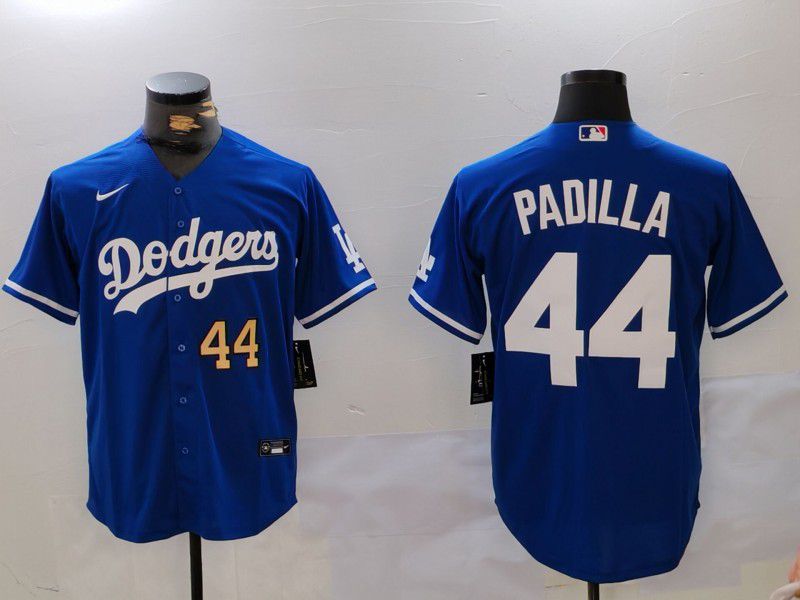 Men Los Angeles Dodgers #44 Padilla Blue Game 2024 Nike MLB Jersey style 4